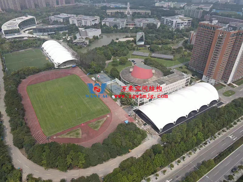 寧波諾丁漢大學(xué)室外運動場地改擴(kuò)建項目膜結(jié)構(gòu)工程完工