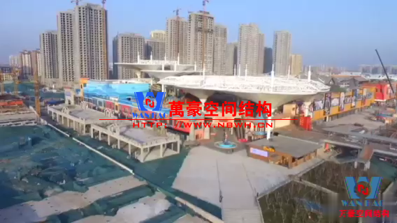 聊城歡樂小鎮(zhèn)七彩云朵膜結構項目視頻賞析