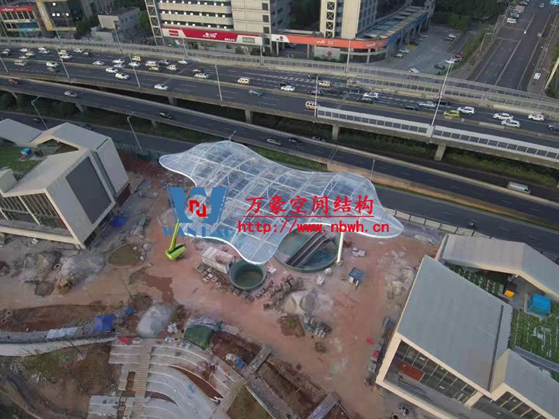長沙圭塘海綿示范公園建設(shè)項目ETFE膜結(jié)構(gòu)工程竣工