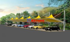 膜結(jié)構(gòu)車棚支撐柱原料該如何選擇，有哪些事項需要注意？