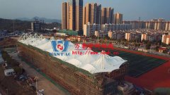 張拉膜結(jié)構(gòu)看臺的膜材如何選擇？張拉膜結(jié)構(gòu)看臺怎么維護保養(yǎng)？